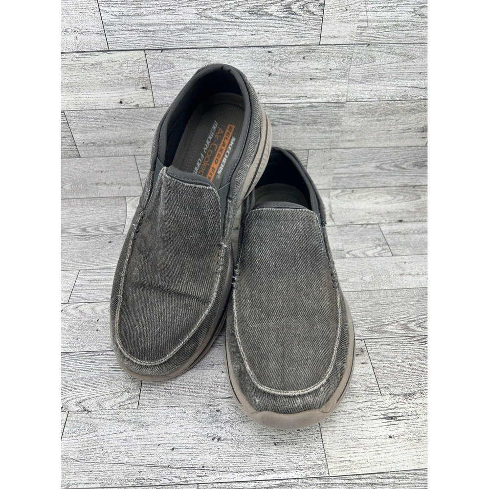 Skechers Relaxed Fit Air Cooled Memory Foam‎ Slip On Shoes Mens Size 8.5